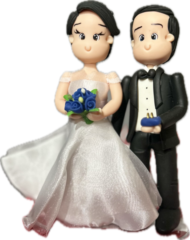 Wedding Clay Cake Topper